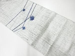 リサイクル　すくい織抽象花模様織出し袋帯